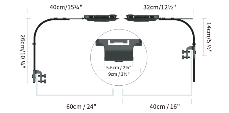 Lampa Led MAXSPECT JUMP L165 BLUE Edition 65W